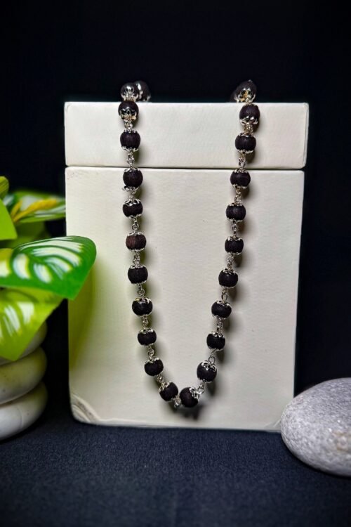 Silver Plated Eternal Karungali Mala